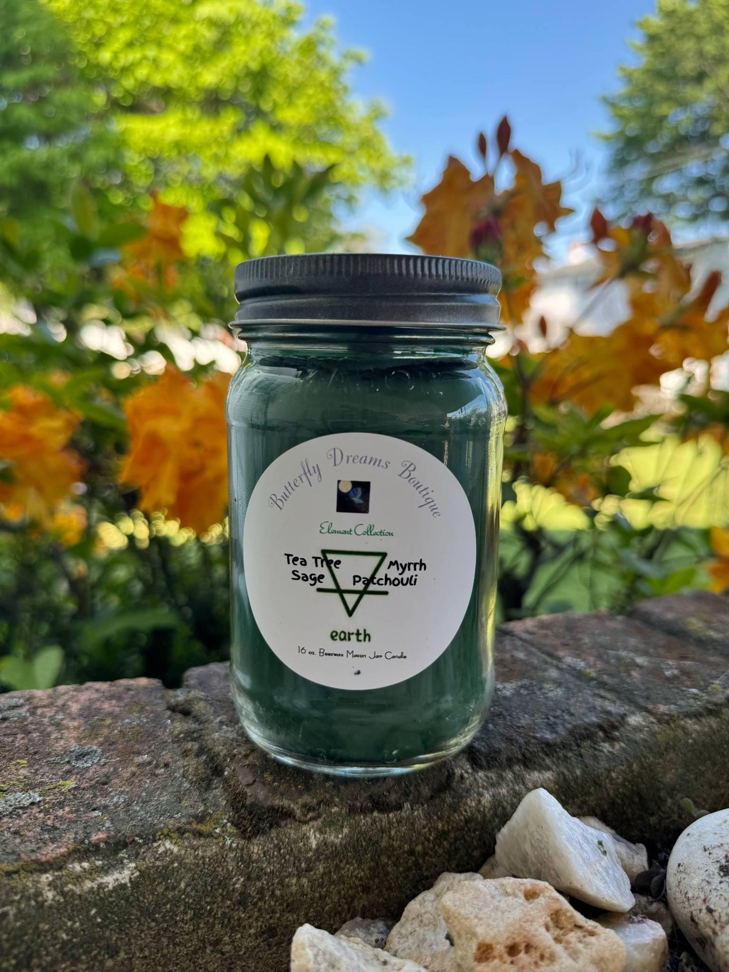 All Natural Element Collection 16 oz beeswax jar candle or 2 oz diffusers