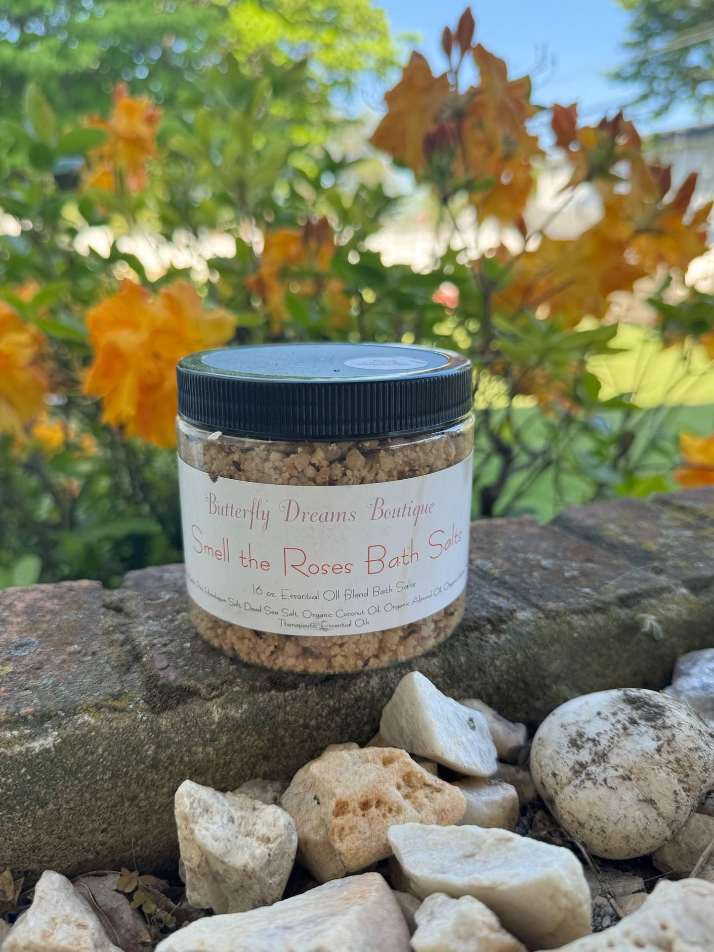 All Natural Handmade 16 oz Organic soothing bath salts