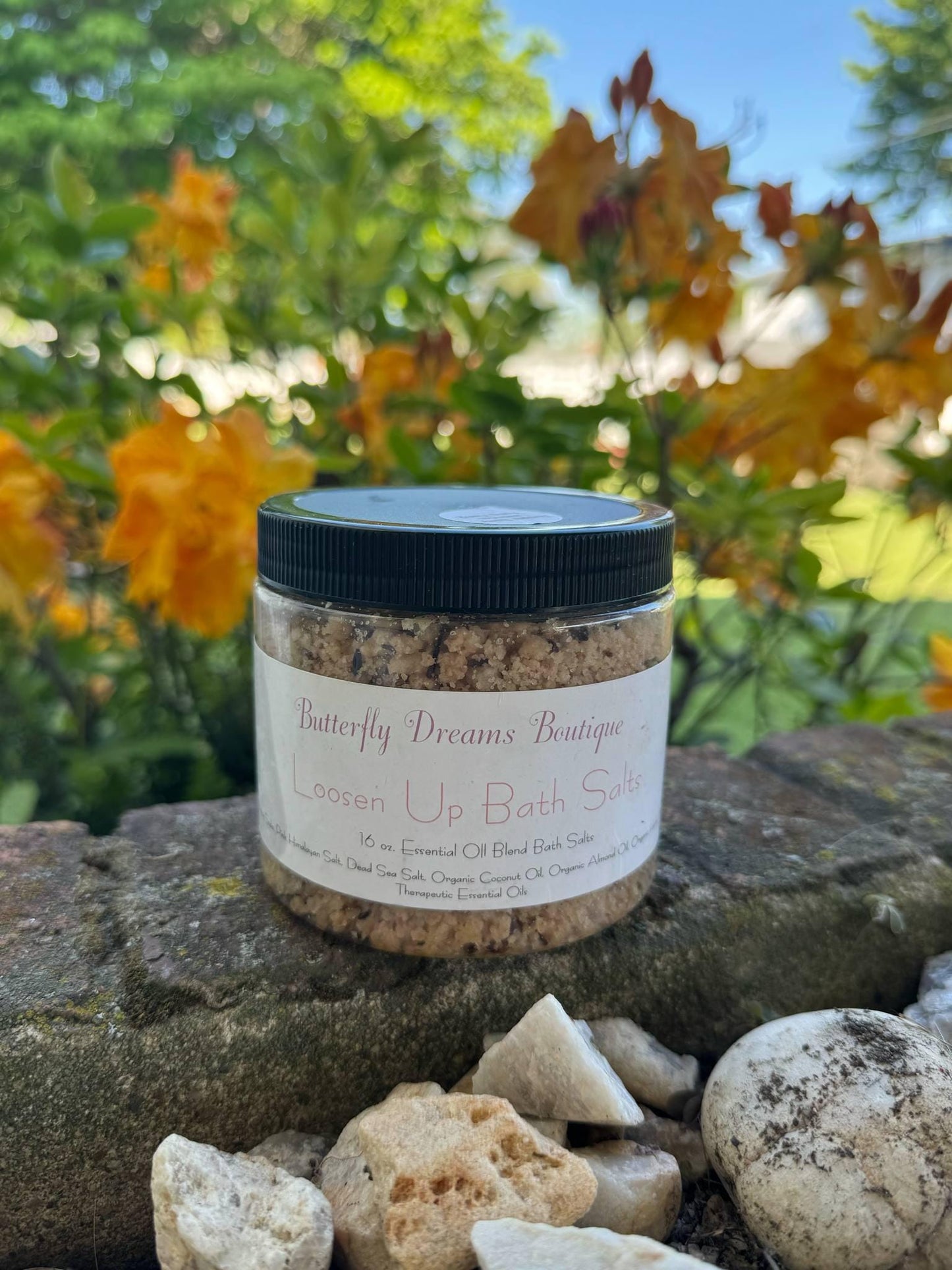 All Natural Handmade 16 oz Organic soothing bath salts