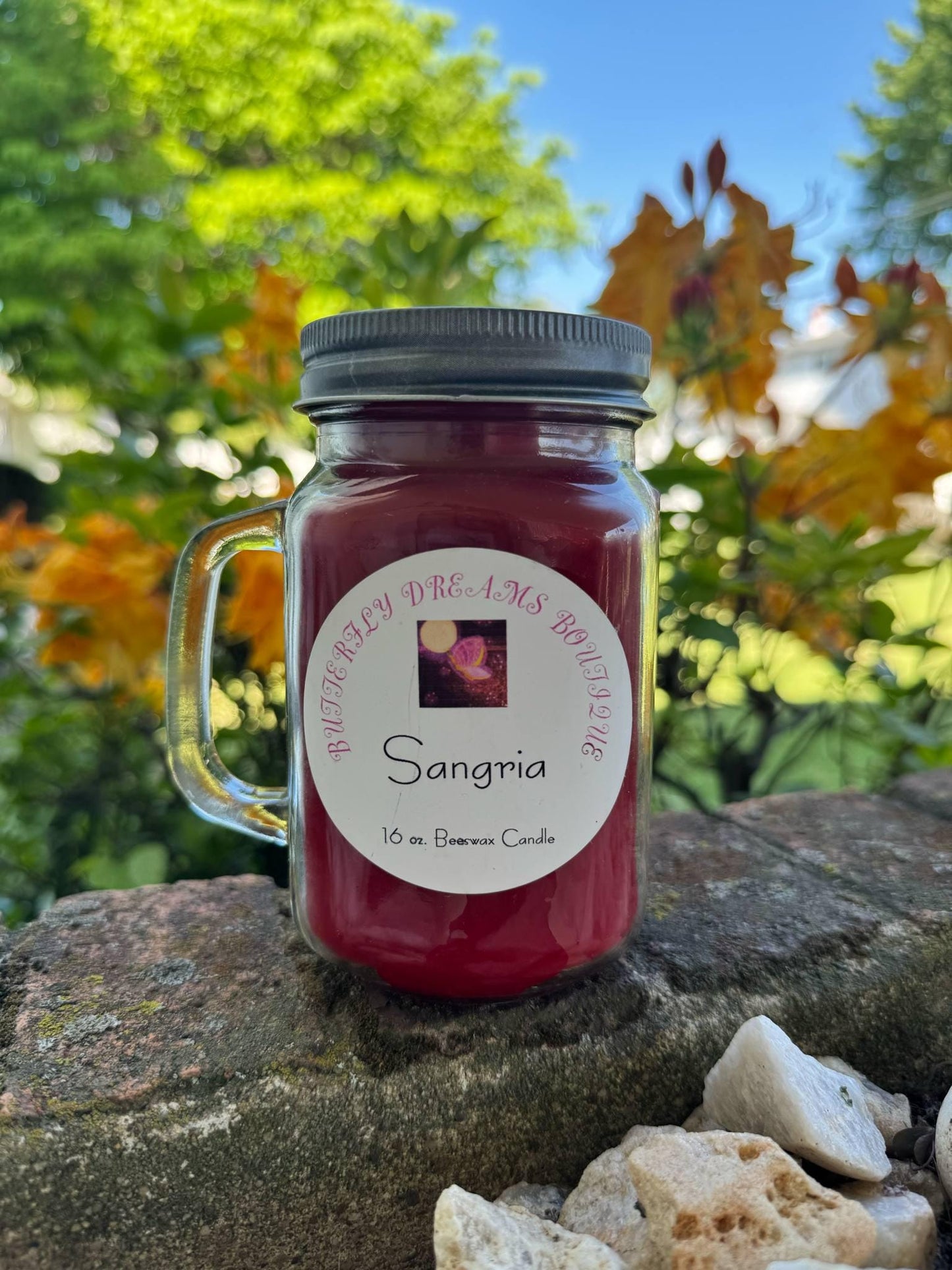 Handmade Delicious Cocktail & Drink scented Beeswax 16 oz Mason Jar Candle