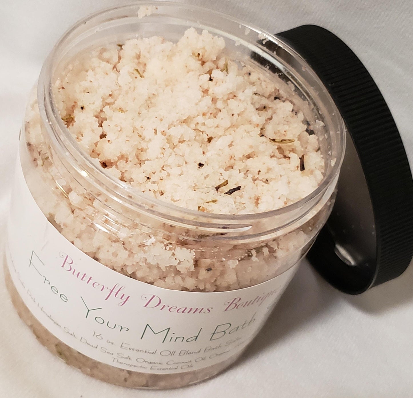 All Natural Handmade 16 oz Organic soothing bath salts