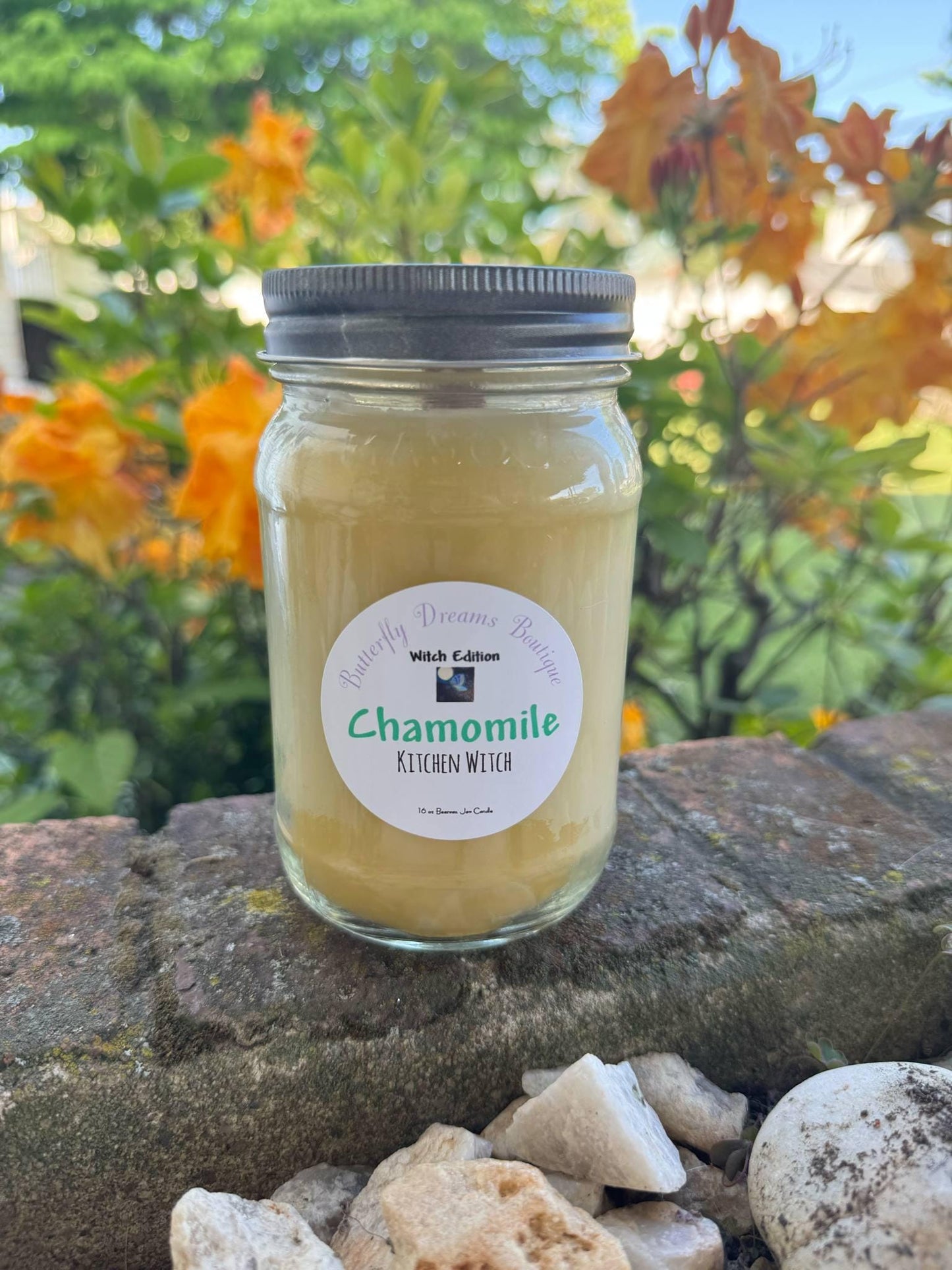 All Natural Witch Collection 16 oz beeswax mason jar candles