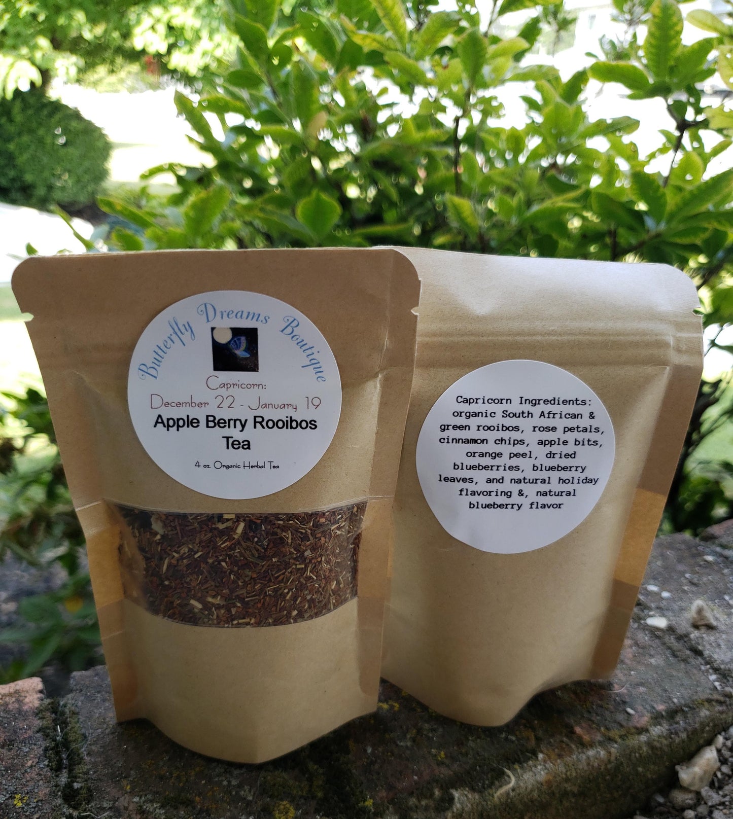 All Natural 4 oz Zodiac Astrology Herbal & Dried Fruit Tea Blends
