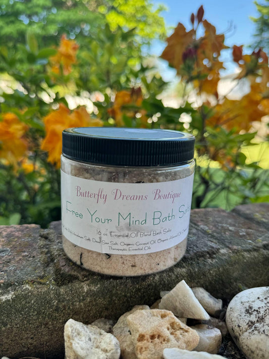 All Natural Handmade 16 oz Organic soothing bath salts