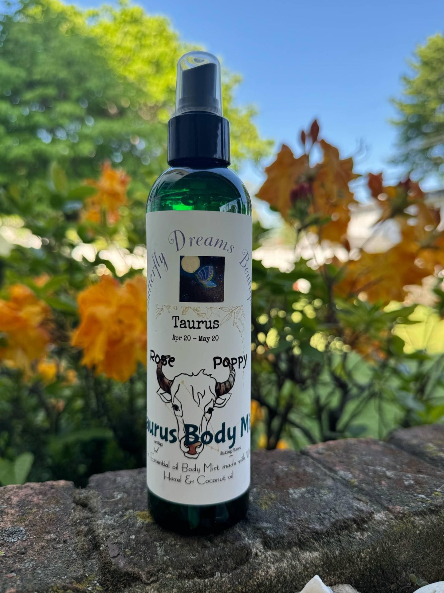 Handmade All Natural 8 oz Zodiac Astrology Body Mists