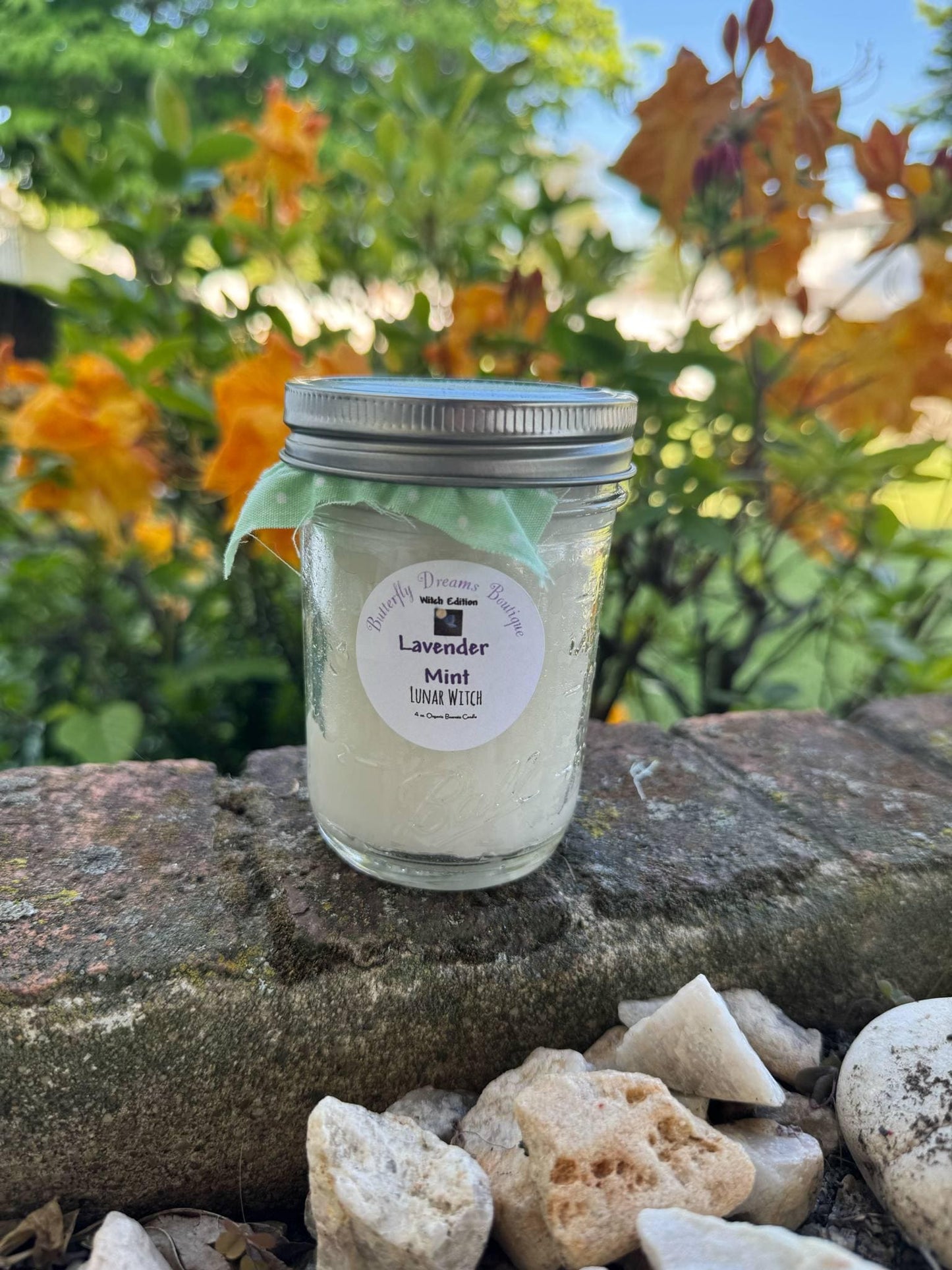 All Natural Witch Collection 8 oz beeswax mason jar candles