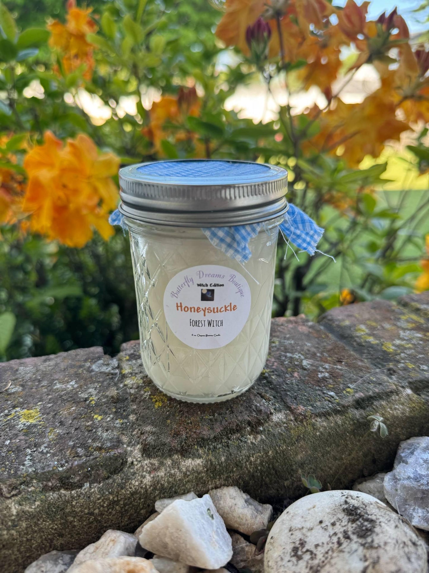 All Natural Witch Collection 8 oz beeswax mason jar candles