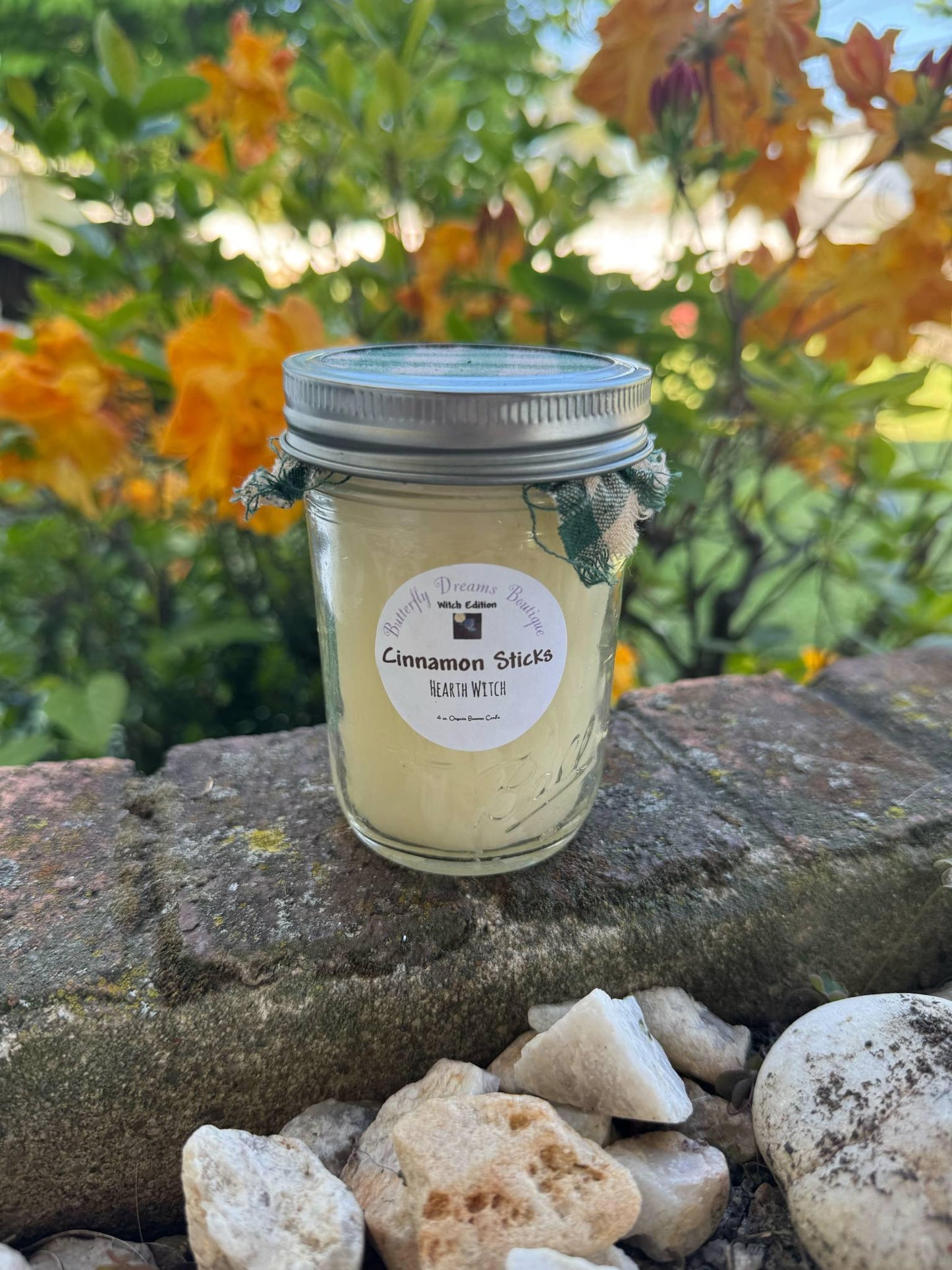 All Natural Witch Collection 8 oz beeswax mason jar candles