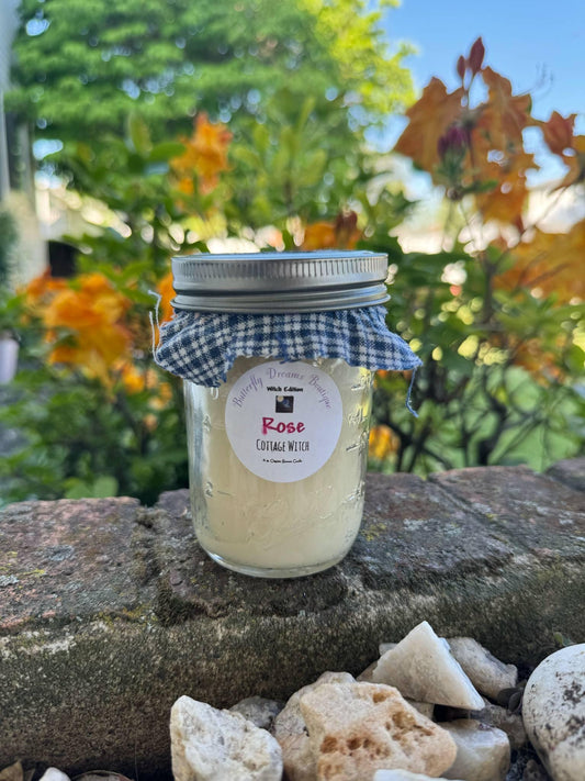 All Natural Witch Collection 8 oz beeswax mason jar candles